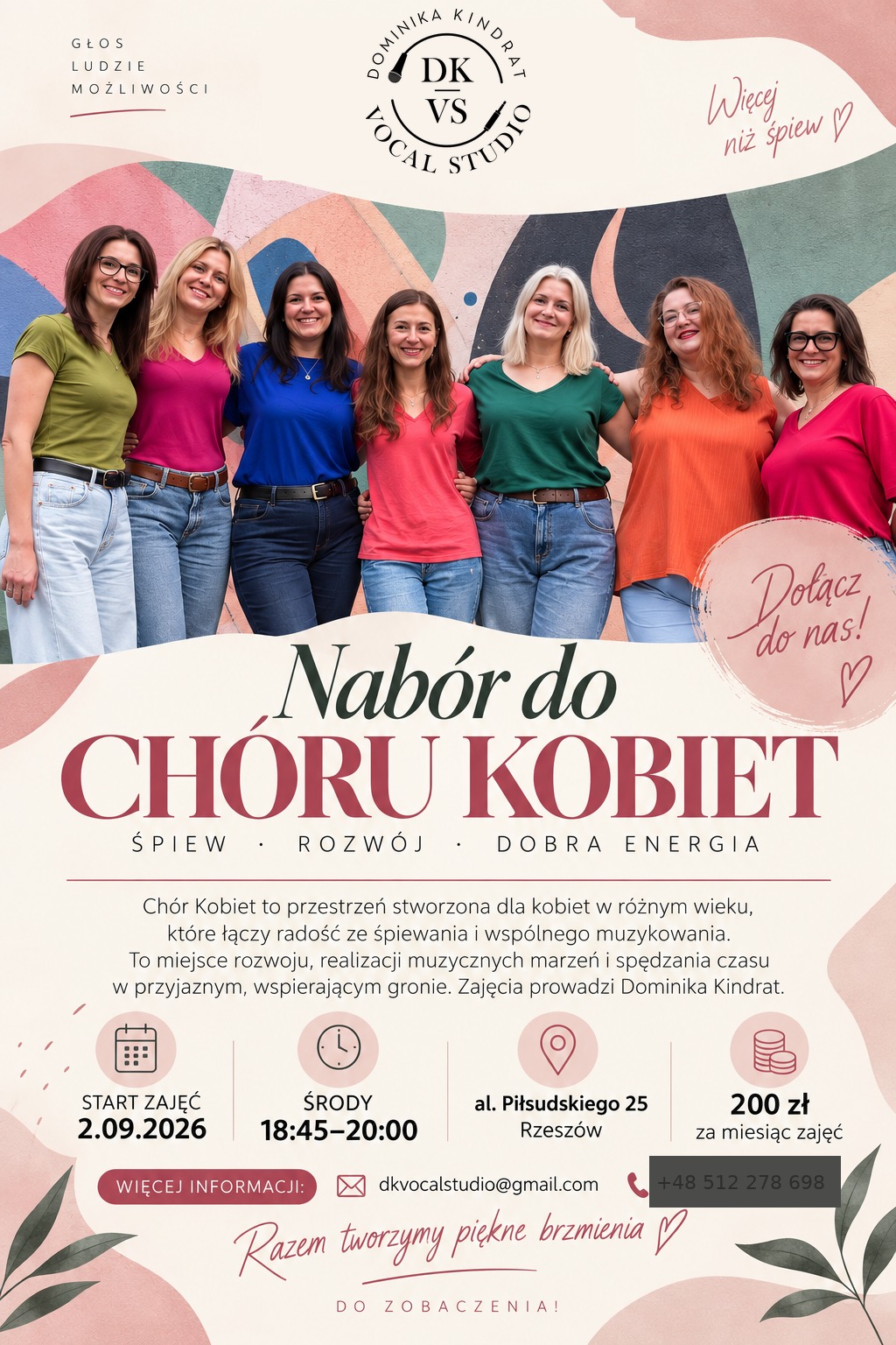 WOMEN’S CHOIR STARTS SEPTEMBER 2nd